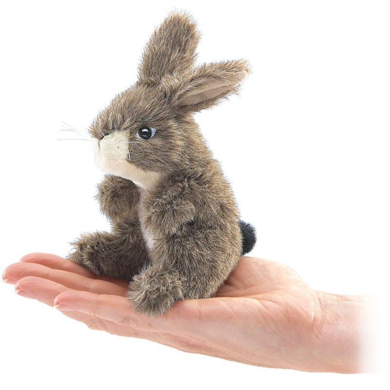 Folkmanis Mini Jack Rabbit Finger Puppet Brown 1 EA - Image 2