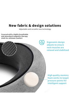 Yoawllty Travel Pillow, Memory Foam Pillow With Eye Masks and Earplugs, Travel Neck Pillow For Airplanes, Car and Travel for Sleeping Rest(Grey)  - Image 2
