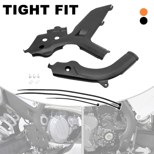 ABCERRSI Motorcycle Frame Guard,Dirt Bike Frame Guard Plastic Protection Cover for EXC 300 SX SXF 2019 2020 EXC EXCF 125-500(Black) - Image 3