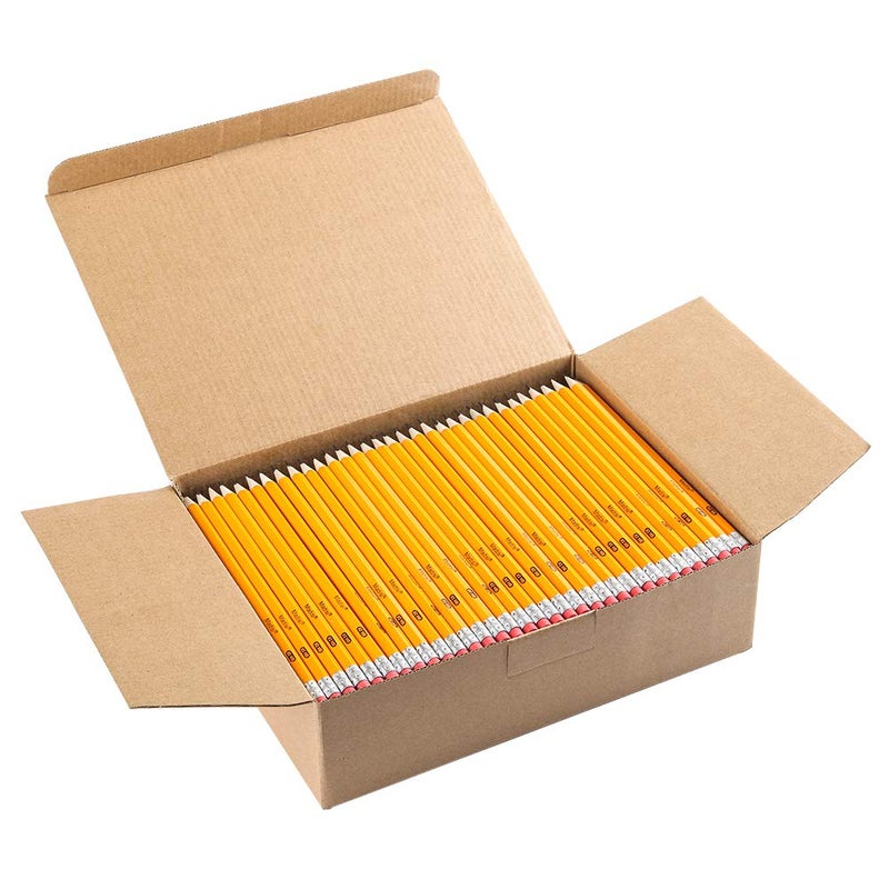 Madisi Wood-Cased #2 HB Pencils, Yellow, Pre-sharpened, Bulk Pack, 320 pencils - Image 1