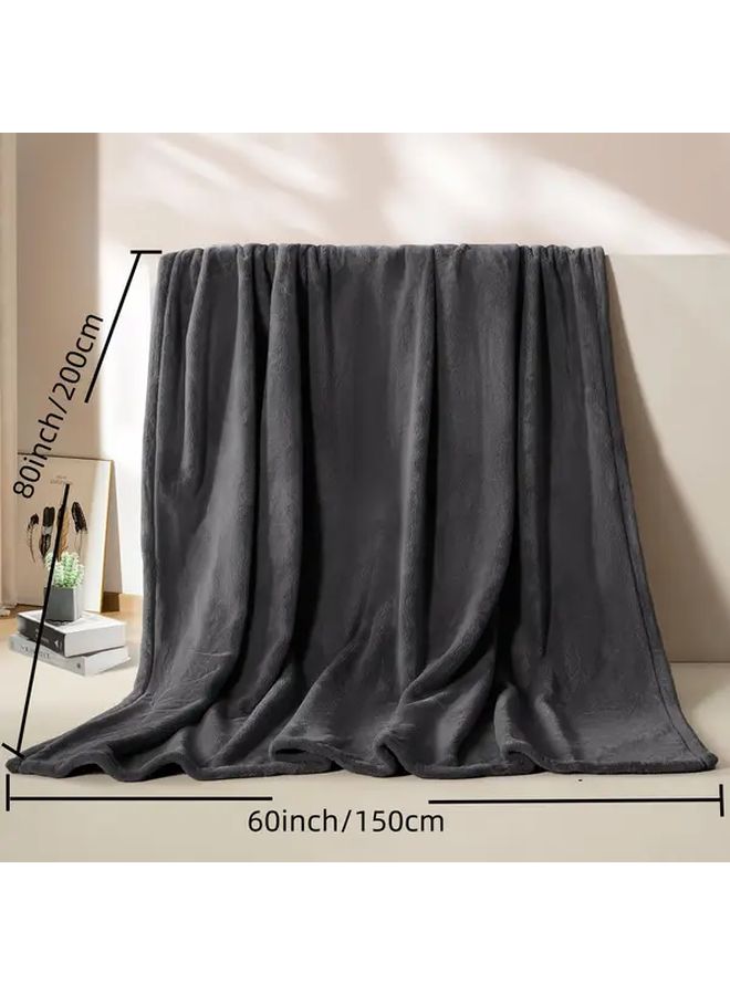 Soft Cozy Plush Fleece Throw Blanket White 78 74 X 90 55 Inch Solid Shag Minky Lightweight Fuzzy Flannel Blanket For Bedroom Luxury Washable Warm Velvet Blanket For Couch Sofa Pet Breathable - Image 3