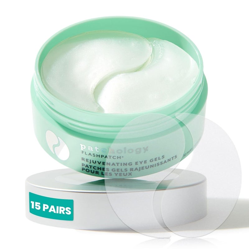 Patchology Rejuvenating Under Eye Gels Hydrating Eye Mask wCaffeine Collagen Under Eye Patches For Dark Circles Puffy Eyes Care minimize Puffiness Wrinkles Reducer 15 Pairs - Image 1