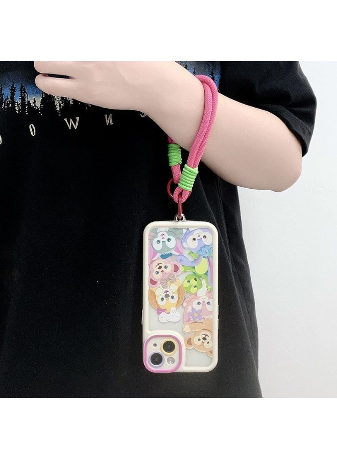 NIBEMINENT Beaded Phone Lanyard, Anti Lost Removable Wrist Strap, Hand Weaving Bracelet Pendant, Phone Keychain Lanyard - Image 2