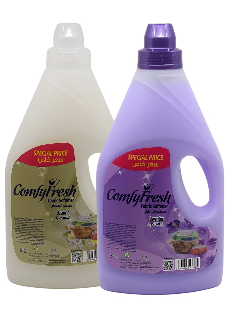 TCL Comfy Fresh Perfumed Fabric Softener 2PCS 3LT Each - Image 1