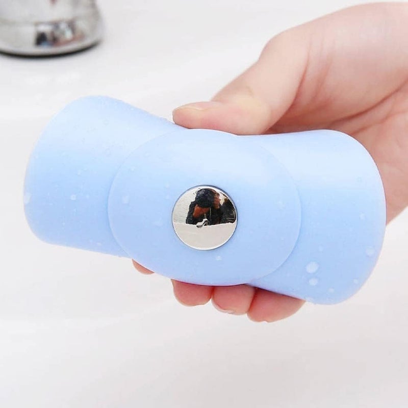 Flex Drain Stop & Hair Catcher-Drain Stopper, 2 in 1 Silicone Stop & Filter Drain Stopper/Strainer/Hair Catcher (Random Color) (Pack of-3)