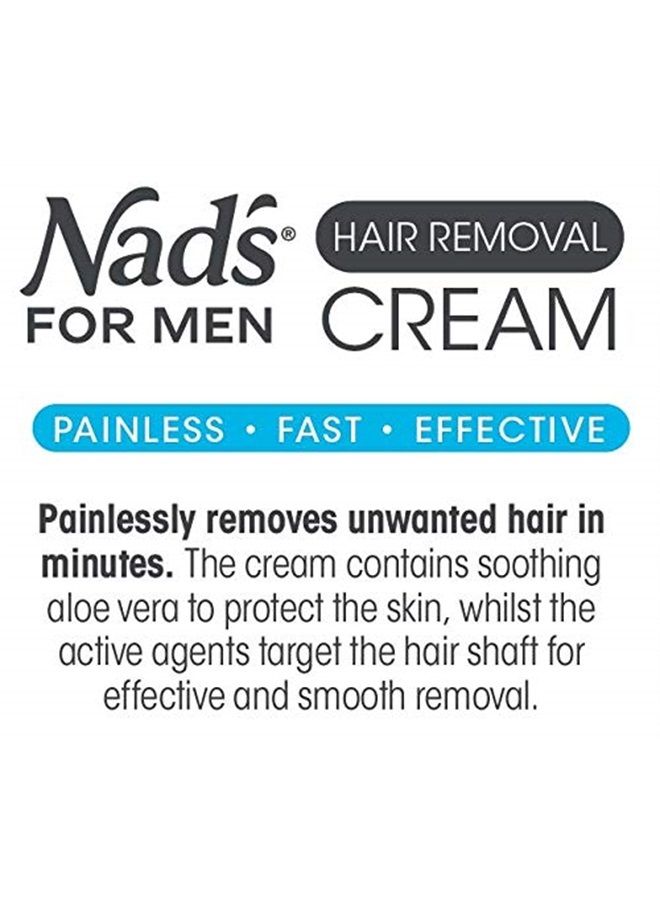 Nad's For Men كريم إزالة الشعر للرجال من نادز - إزالة الشعر بدون ألم للرجال - كريم مهدئ لإزالة الشعر الخشن غير المرغوب فيه من الجسم للرجال، 6.8 أونصة - Image 5