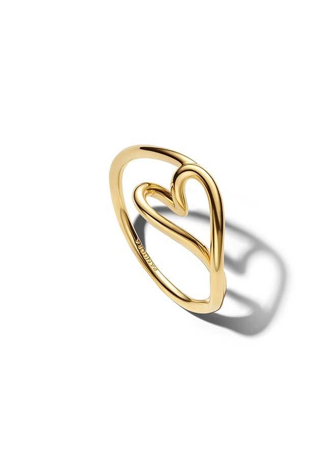 PANDORA Organically Shaped Heart Small Ring - Image 1