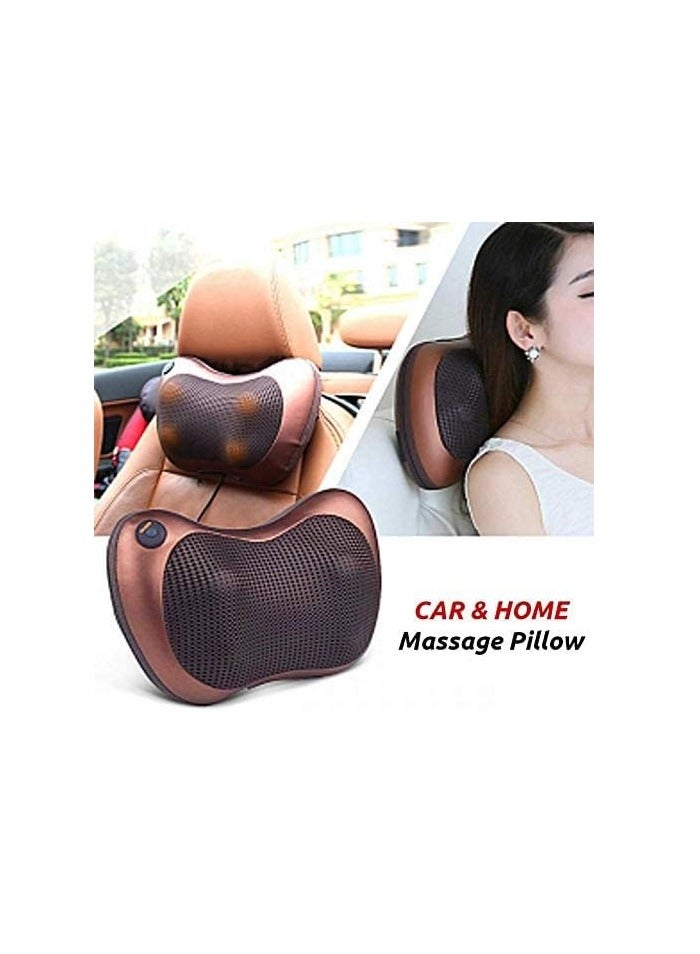 bm  Multifunction Massage Pillow with 8 Massager Heads Heater Neck Shoulder Body Electric Massager Home, Office, Car, Bed Use - Image 2