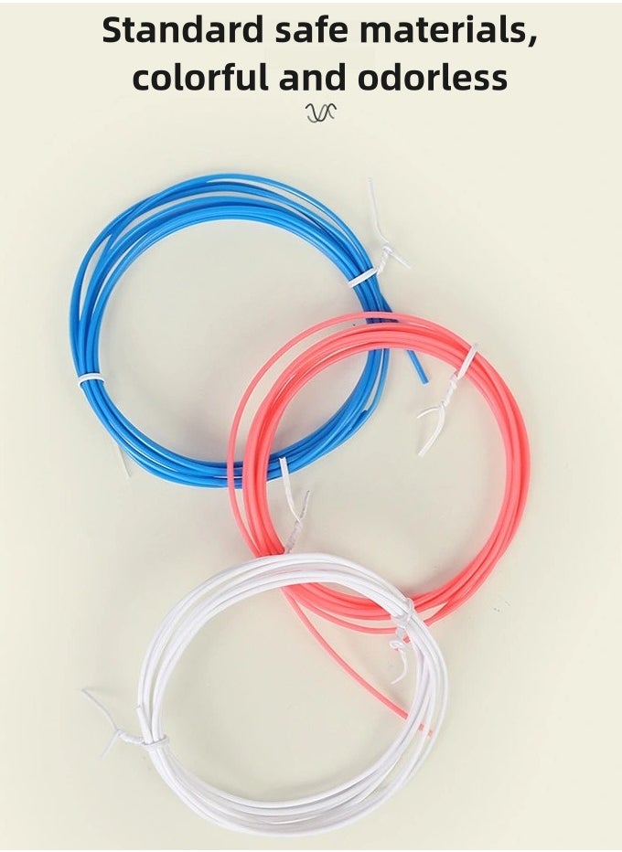 Accessories for 3D printing pen: High temperature PCL filament (50 meters) 10 rolls (10 colors)