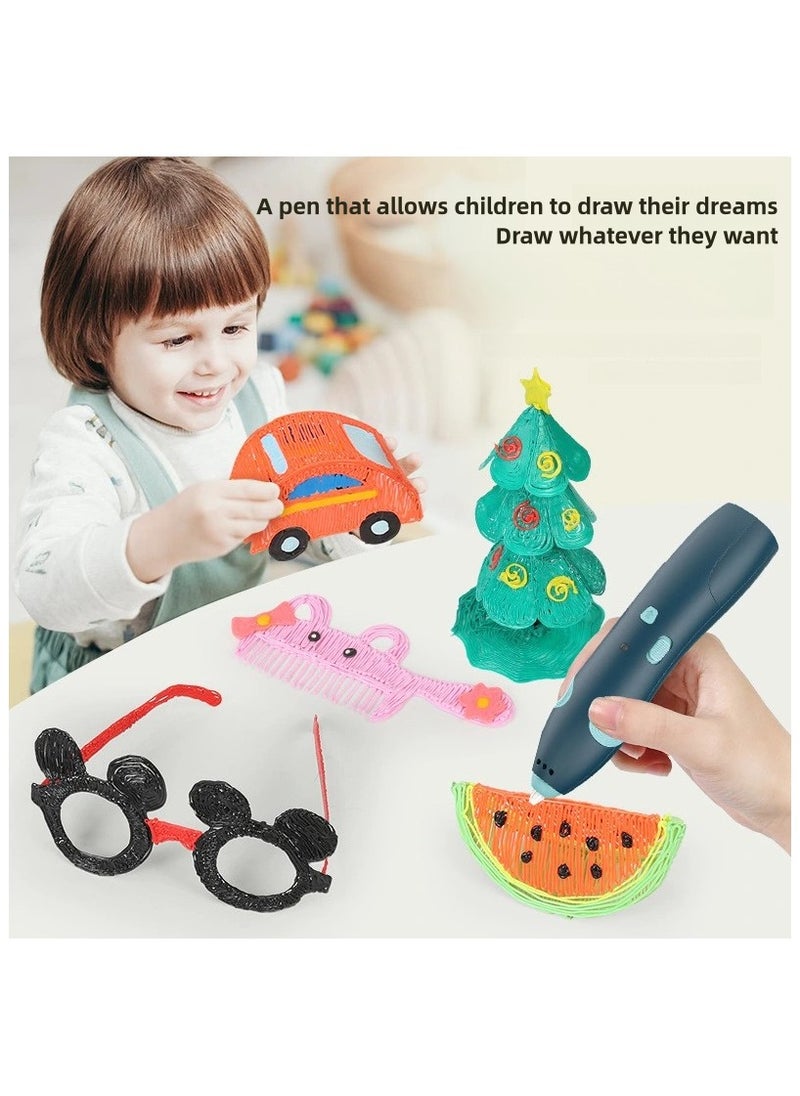 Accessories for 3D printing pen: High temperature PCL filament (50 meters) 10 rolls (10 colors)