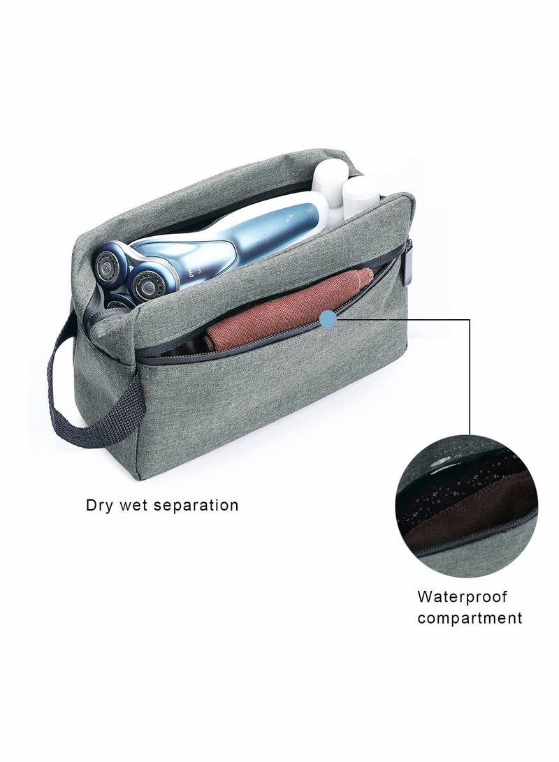 SYOSI Bag Multifunctional Waterproof Bag Travel Cosmetic Bag, Wash Bag Portable Cosmetic Storage Bag Portable Travel Toiletry Organizer Bag Shaving Bag for Toiletries Accessories Deep Gray - Image 2