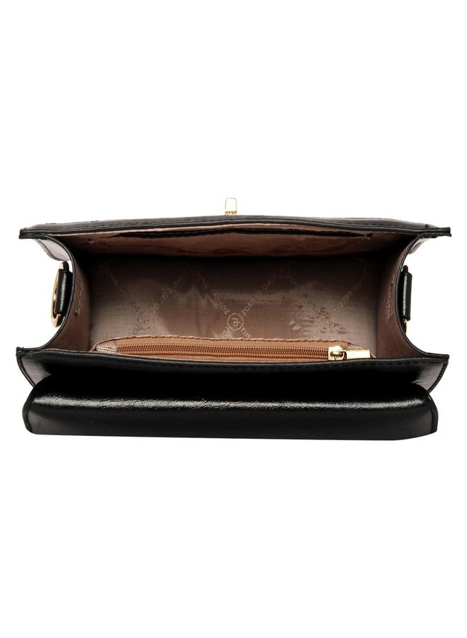 Lino Perros Embossed Black Handbag - Image 5