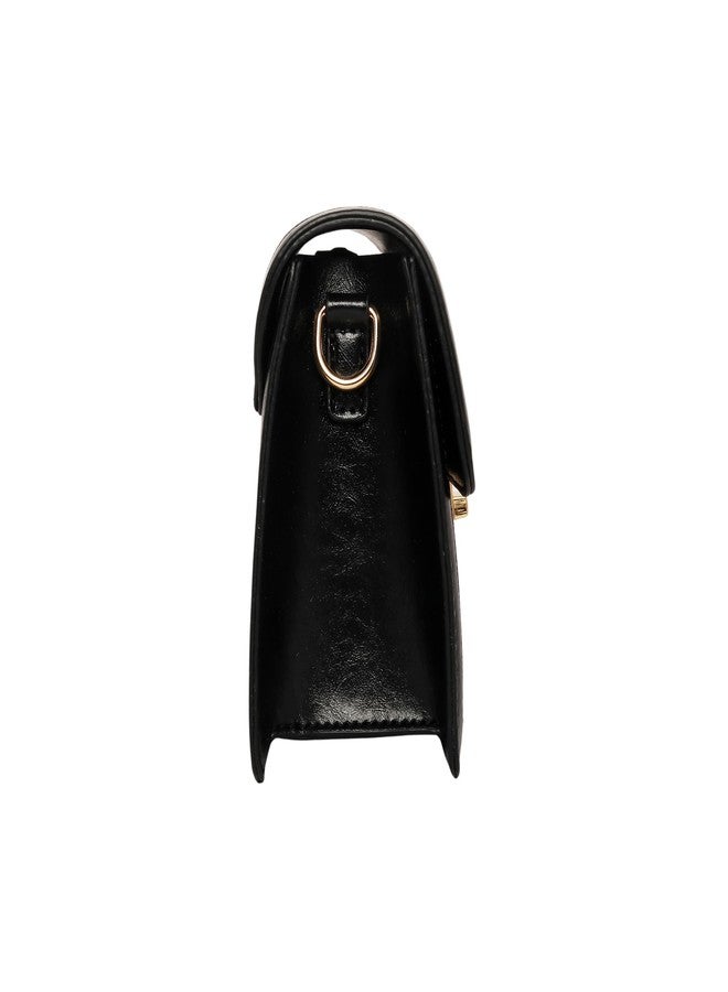 Lino Perros Embossed Black Handbag - Image 4
