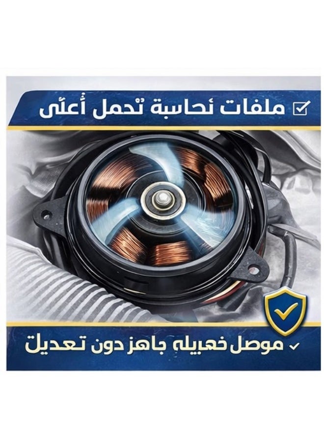 دينسو محرك مروحة تبريد الرديتر 168000-1070 – موتور مروحة تبريد 12 فولت مع فيشة – بديل مباشر لسيارات تويوتا ولكزس - Image 3