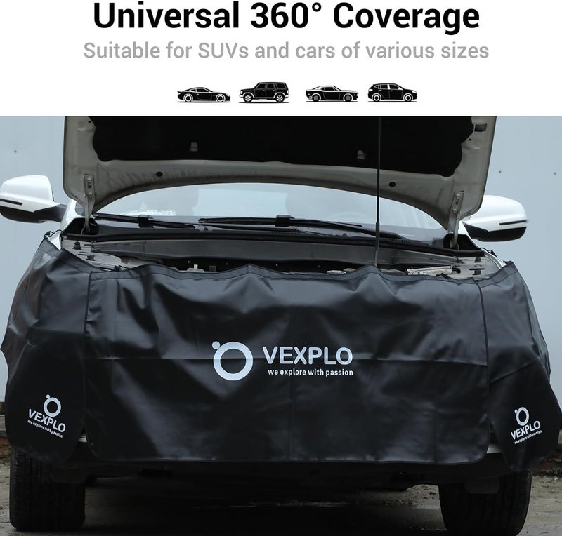 VEXPLO أغطية الرفرف المغناطيسية Vexplo للميكانيكيين، 3 قطع حماية الرفرف مزدوجة الطبقة للميكانيكيين مع خطافات ومغناطيس قوي مخيط، ملحقات ميكانيكية عالمية - مقاس M مضاد لامتصاص الروائح الكريهة - Image 4