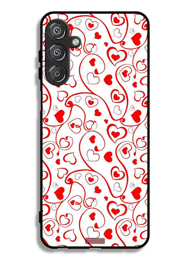Tolwak Samsung Galaxy M36 Protective Case Cover Hearts Pattern - Image 1