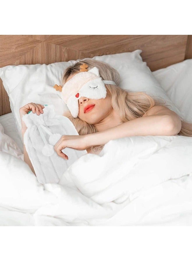 إسكدنيا Hot Water Bag with Strong Fluffy Cover BPA Free Hot Water Bottle For Shoulder Neck and Muscle Pain Hand And Feet Warmer Menstrual Cramps Hot Compress And Cold Therapy – Random Design and Color - Image 3