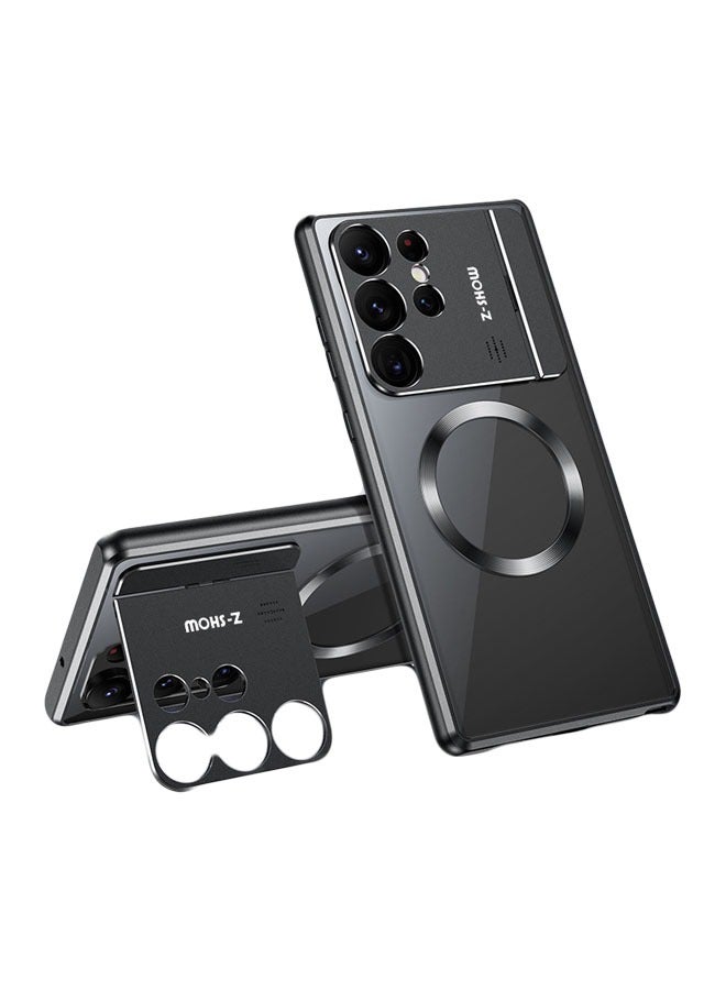 General Samsung Galaxy S24 Ultra Magnetic Stand Phone Case, Samsung S23 Ultra Aluminum Alloy Aromatherapy Case  - Image 1