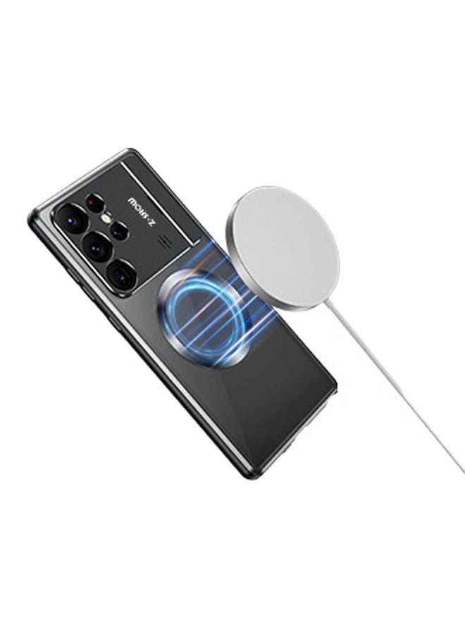 General Samsung Galaxy S24 Ultra Magnetic Stand Phone Case, Samsung S23 Ultra Aluminum Alloy Aromatherapy Case  - Image 2