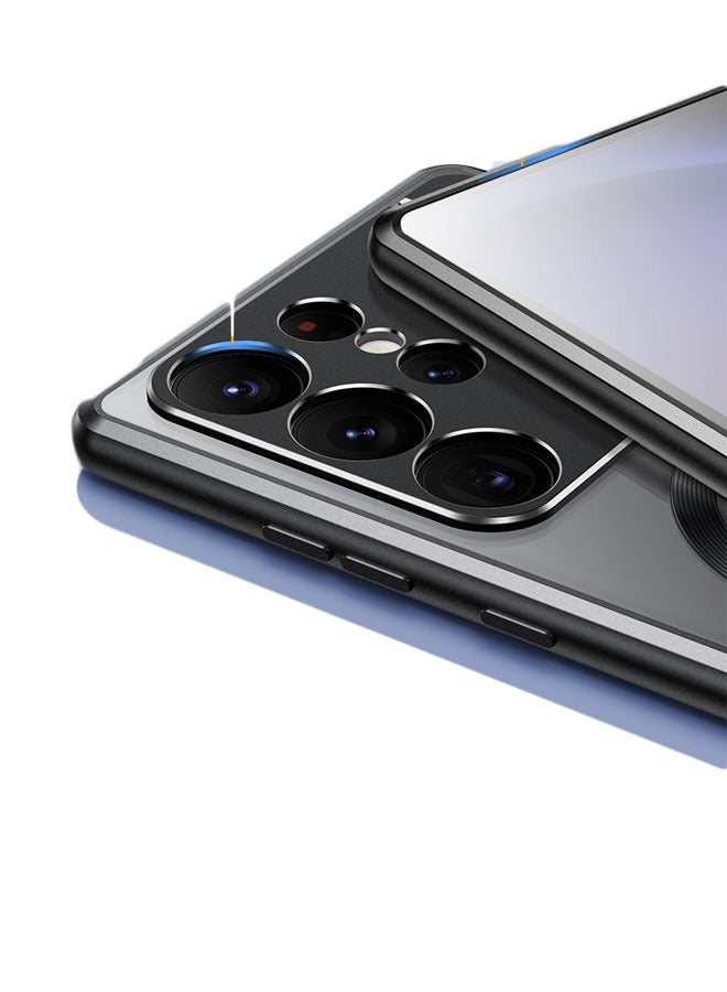 General Samsung Galaxy S24 Ultra Magnetic Stand Phone Case, Samsung S23 Ultra Aluminum Alloy Aromatherapy Case  - Image 5