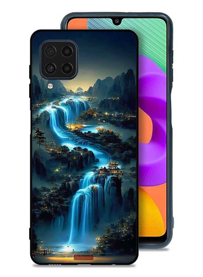 Tolwak Samsung Galaxy M32 4G Protective Case Cover Waterfall Art - Image 1