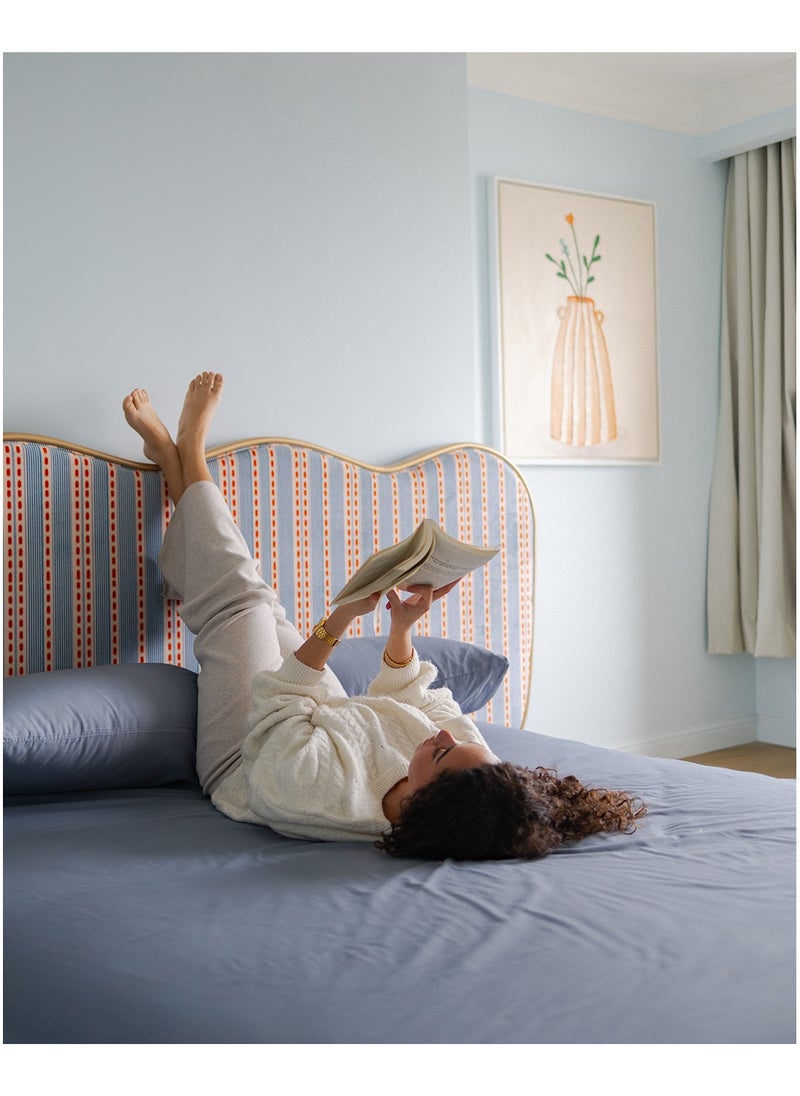 More cottons - Flat Bedsheet 100%Cotton (240x260cm) Petroleum - Image 1