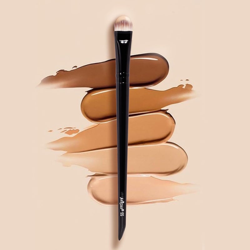 JUST GOLD Flat Shader Concealer Brush for Applying or Blending Cream Contour or Cover Foundation #55 - Image 1