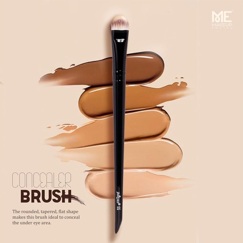 JUST GOLD Flat Shader Concealer Brush for Applying or Blending Cream Contour or Cover Foundation #55 - Image 4