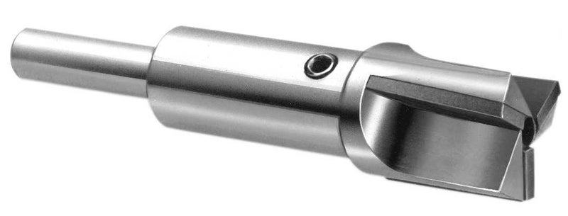 Super Tool 1/2" Aircraft Counterbore, Carbide Tipped, (Reduced Shank Counterbore), 1/4" Shank Diameter, 3 Flutes, 2 3/4" OAL, (.5" Diameter), 52216, USA Made - Image 1