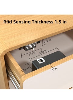 XiuWoo Electronic Cabinet Lock Kid Hidden Drawer Locks for Children DIY with Slide Latch Double Door Wooden Cupboard  - Image 4