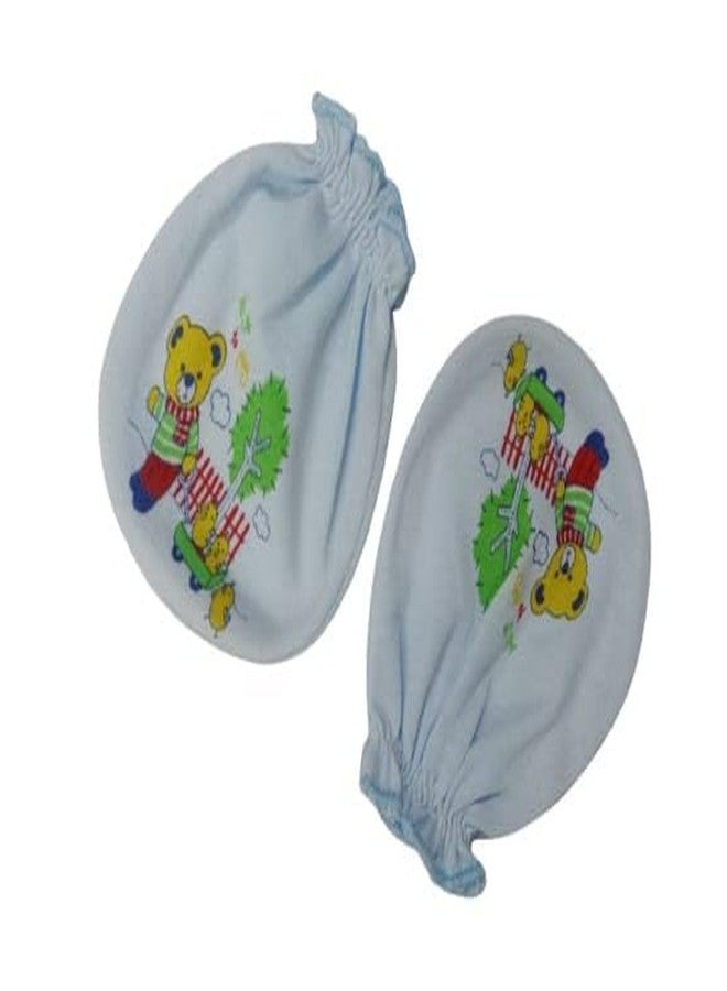 ANKIMA Baby Cotton Mittens Multicolour Combo Pack of 4 (0-3 months) - Image 2