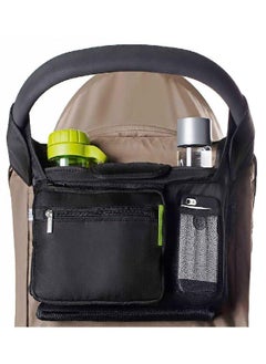 Ethan & Emma Ethan & Emma Universal Baby Stroller Organizer with Insulated Cup Holders for Smart Moms. Diaper Storage, Secure Straps, Detachable Bag, Pockets for Phone, Keys, Toys. Compact Design Fit All Strollers  - Image 5