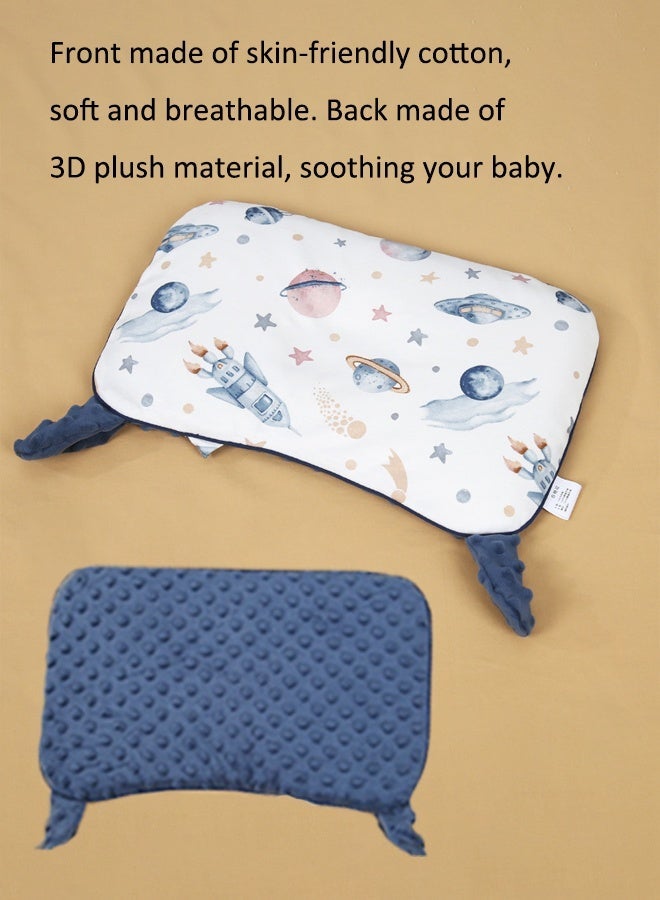 آيسيورا وسادة أطفال وسادة نوم للأطفال وسادة مضادة لتسطح رأس الطفل دعم ثلاثي الأبعاد استخدام على الوجهين مناسبة للأطفال من عمر 5 إلى 15 شهرًا - Image 4