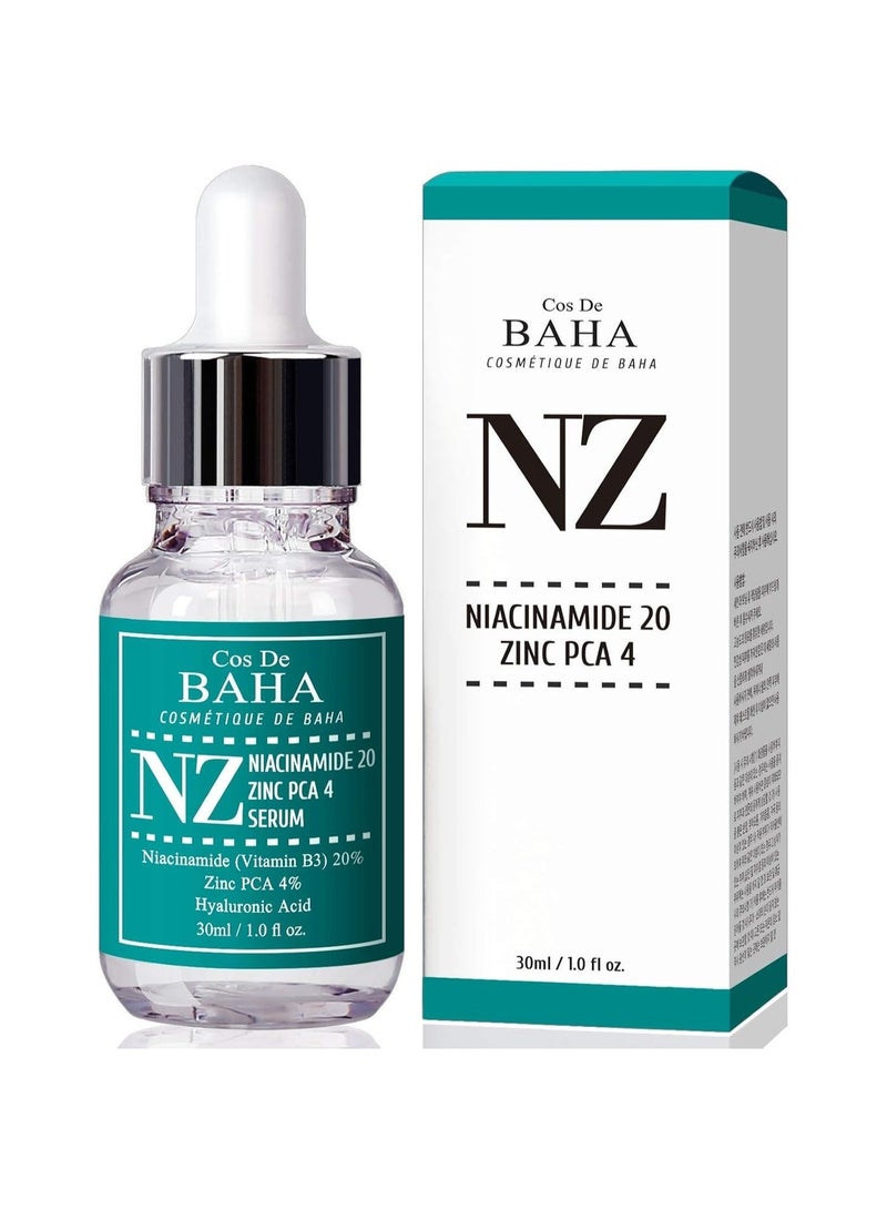 COS DE BAHA Azelaic Acid 10% + Vitamin C 15% + Niacinamide 20% Zinc PCA 4% Serum Set of 3 - Korean Skincare for Dark Spots, Hyperpigmentation, Acne-Prone Skin, Enlarged Pores, Redness, Oil Control & Uneven Skin Tone - Brightening Face Serum Bundle, 3 x 30ml - Image 5
