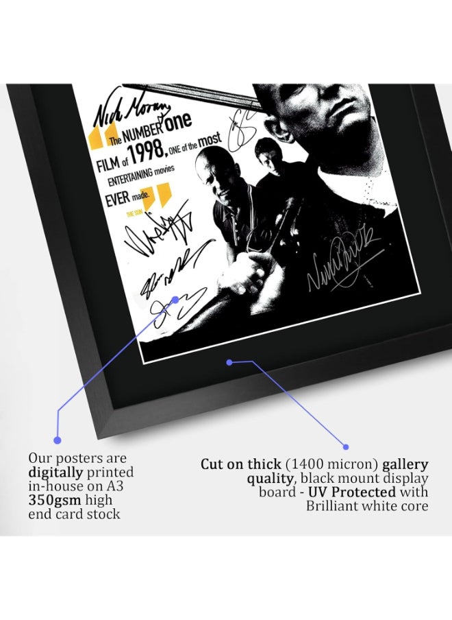 HWC Trading HWC Trading Lock, Stock & Two Smoking Barrels Jason Statham, Vinnie Jones Gifts Printed Signed Autograph Picture for Movie Memorabilia Fans - 16" x 12" Framed  - Image 4