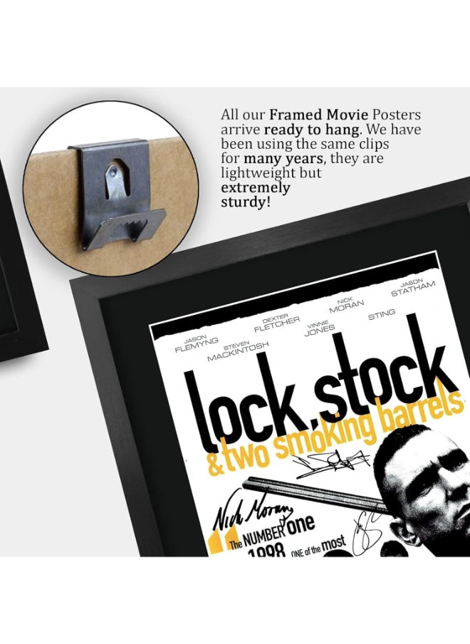 HWC Trading HWC Trading Lock, Stock & Two Smoking Barrels Jason Statham, Vinnie Jones Gifts Printed Signed Autograph Picture for Movie Memorabilia Fans - 16" x 12" Framed  - Image 5