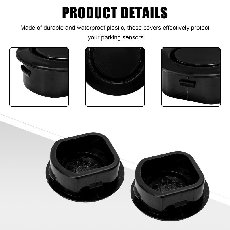 YTFRL 4 PCS Car Rear Bumper Radar Hole Cover, Durable Plastic Front Rear Bumper Sensor Hole Plugs, Waterproof Radar Holes Plug Body Protective Accessories for Most Cars Sedans SUVs - Image 3