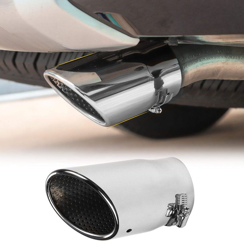 JeCar JeCar for Car Stainless Steel Exhaust Tail Exterior Rear Tail Muffler Tip Pipe, Pipes Diameter 3.1inch for 2010-2019 Toyota 4Runner, Jeep Wrangler JL JLU, 2017 Compass - Image 1