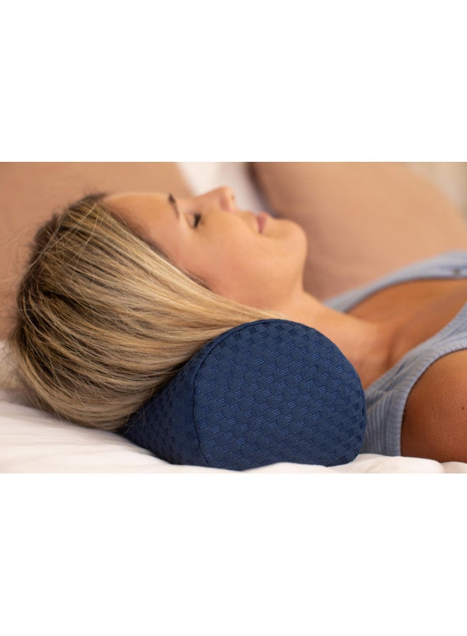 Carex Memory Foam Cervical Neck Pillow, Round - Contoured Design to Support Neck and Shoulders, Relieve Pain and Pressure, Neck Roll Pillow for Sleeping, Neck Pillow, Memory Foam Neck Pillow - Image 2