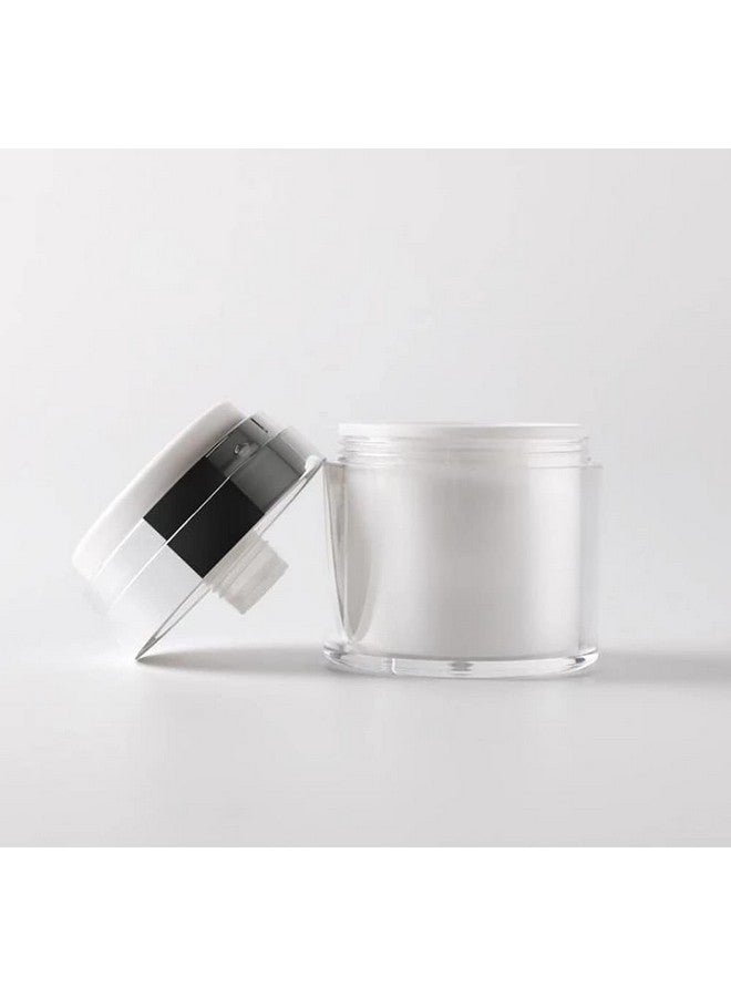 ريتسي عبوة من 2 عبوة من عبوات مستحضرات التجميل الخالية من الهواء، برطمانات مضخة هواء من الأكريليك الفارغة، زجاجات مفرغة من الهواء للسفر، عبوات عينات كريم لوشن، عبوات تعبئة مستحضرات التجميل، زجاجة مضخة برطمان (50 جرام/1.7 أونصة) - Image 4