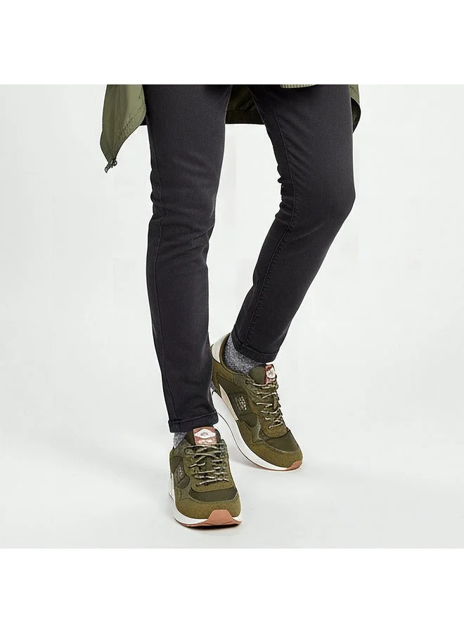 Lee Cooper Men's Colourblock Sneakers with Lace-Up Closure