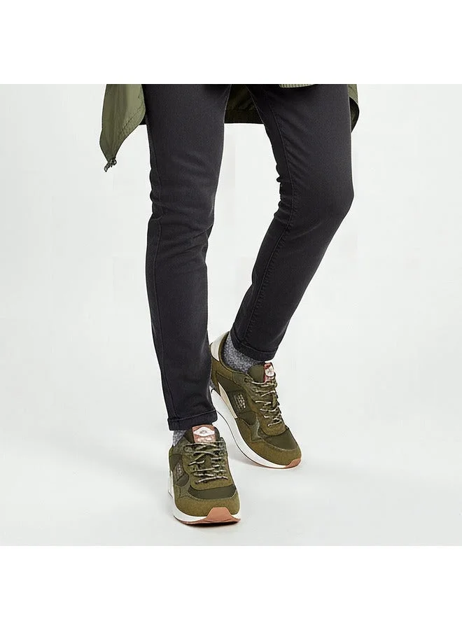 Lee Cooper Men's Colourblock Sneakers with Lace-Up Closure