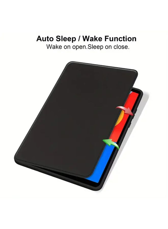 Green Acrylic Case with Pen Holder 360 Rotating Stand Auto Wake Sleep for Redmi Pad SE 8 7 Inch - Image 4