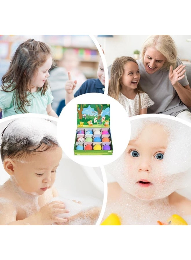 Bath 12 Pieces Bath Bombs for Kids, Handmade Bath Bombs with Surprise Toys Inside, Soda Salt Balls, Natural Organic Earth and Sea Bubble Baths Fizzy Toys to Moisturize Dry Skin for Boys and Girls - Image 3