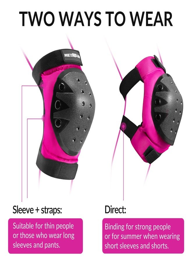 METROLLER Adult & Kids Protective Gear Set for Men, Women Youth Knee Pads, Elbow Pads & Wrist Guards 3 in 1 for Skateboarding Multi-Sports Protective Gear - Image 2