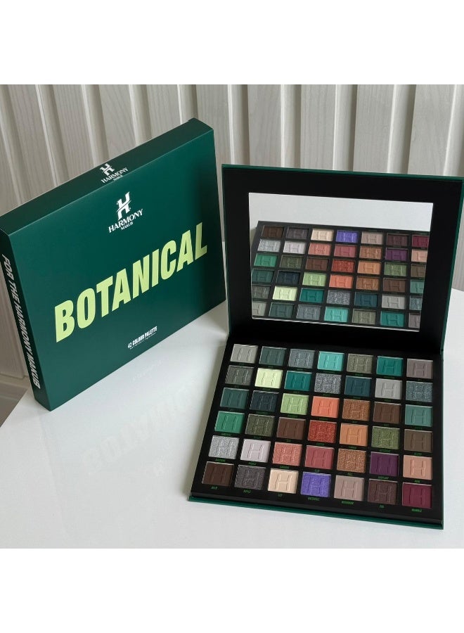 Harmony [100% Original] New Harmony Eyeshadow Palette, 42 Colors, Botanical - Image 3