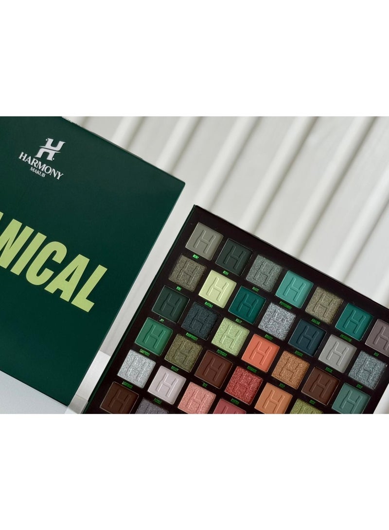 Harmony [100% Original] New Harmony Eyeshadow Palette, 42 Colors, Botanical - Image 4