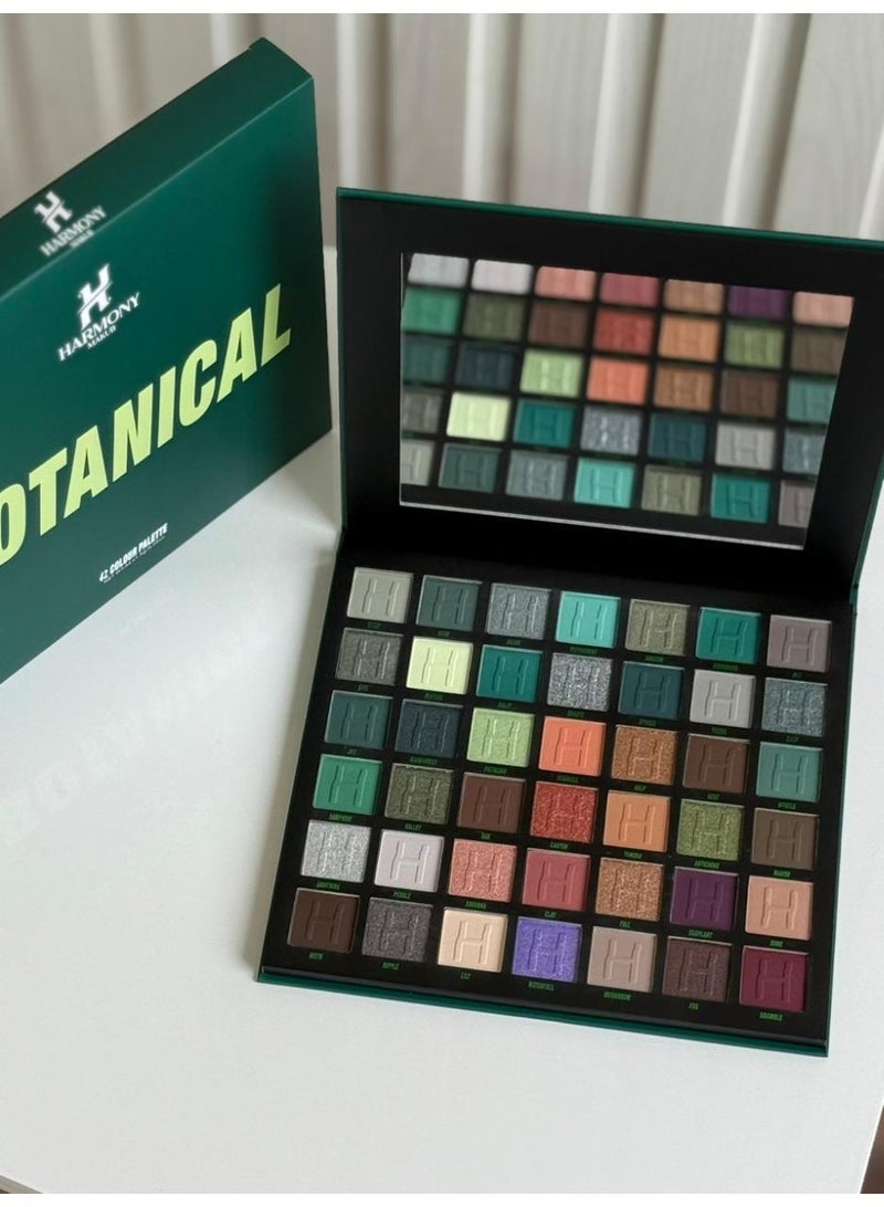 Harmony [100% Original] New Harmony Eyeshadow Palette, 42 Colors, Botanical - Image 2