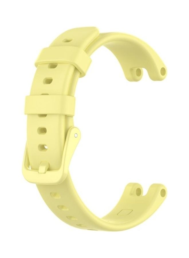 NIBEMINENT Silicone Replacement Strap With Dismantling Tools For Garmin Lily Yellow  - Image 1