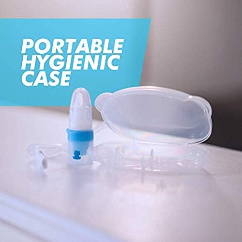 Bubzi Co QuickRelief Baby Nasal Aspirator Baby Nose Sucker for Sinus Congestion Relief Reusable Snot Remover with Storage Case - Image 5